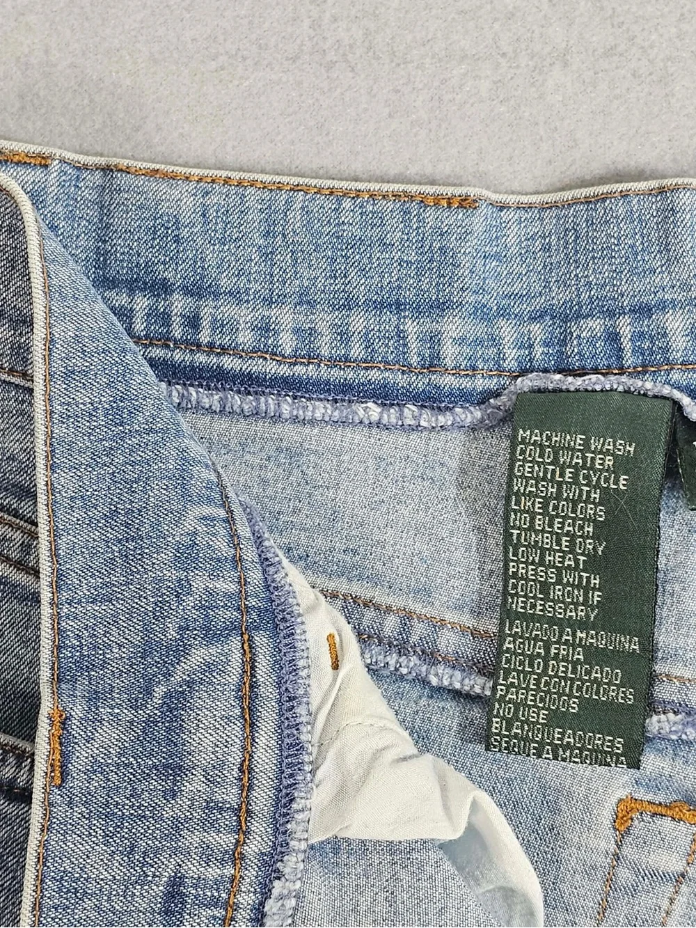 Vintage Lauren Ralph Lauren Denim Culotte Bermuda Shorts Women’s Size 4 Y2K